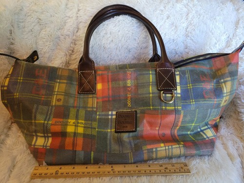 Vintage Dooney \u0026 Bourke Plaid Duffle 