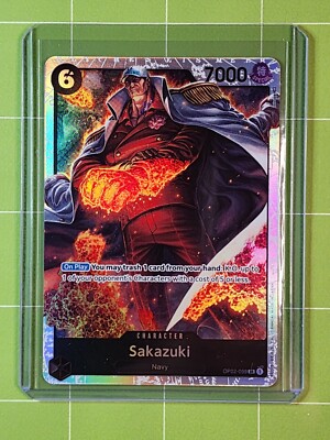 Sakazuki OP02-099 SR One Piece TCG Paramount War English | eBay