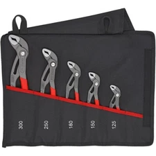 Knipex 5 Piece Cobra Water Pump Pliers Tool Roll Set