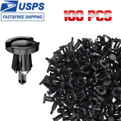 100x Fender Splash Shield Clips For Hole Honda Civic CRV CRZ Fit City Pilot