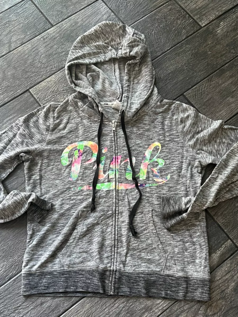 Victoria secret best sale pink zipper hoodie