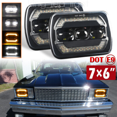 2x Scheinwerfer Chevrolet El Camino Bj 78-82 Umrüstung US EU E-Prüfzei El Camino