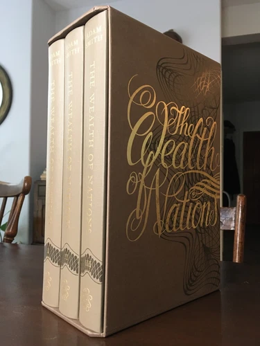 FOLIO SOCIETY - The Wealth of Nations - Adam Smith - 3 vols. in slipcase - VG