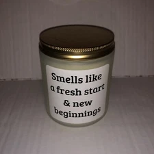 9 Oz Scented Lavender Candle Fresh Start And New Beginnings Gift