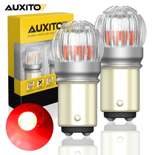 AUXITO LED Stop Tail Light Bulbs Brake Globe BAY15D Red Amber White P21/15W 1157 - Picture 9 of 38
