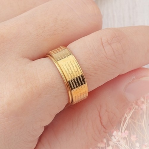 Gold 18K Yantra 5 Rowa Hah Taew Ring Thai Amulet Magical Spell Yantra Popularity - Picture 3 of 7