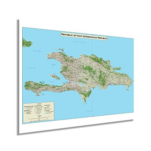 2010 Dominican Republic and Haiti Map - Haiti & Dominican Republic Map Poster - Picture 1 of 24