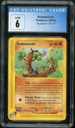 Sudowoodo graded CGC 6 for sale on eBay