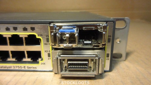 CISCO WS-C3750E-24TD-S V03 24-Port Gigabit L3 Switch INCL 1x SFP 2x GBICS Module - Bild 2 von 5