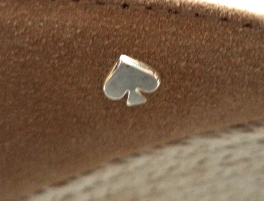 Kate Spade Thea 楔形麂皮绒草编凉鞋高跟鞋厚底新款 9 码 — 第 3/4 张图片