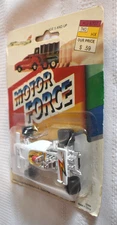 Motor Force Unopened White Diecast Race Car 74 Made in China