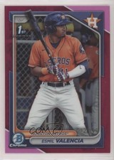 2024 Bowman Chrome Prospects Fuchsia Refractor /199 Esmil Valencia #BCP-75 rp9