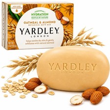 Yardley Oatmeal  Almond Bar Soap, 4 Ounce Oatmeal and Almond 