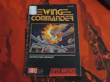 Wing Commander SNES Manual Super Nintendo No Game Instruction Booklet Mindscape
