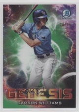 2021 Bowman Draft Genesis Green Refractor 20/99 Carson Williams #GNS-14 w4h
