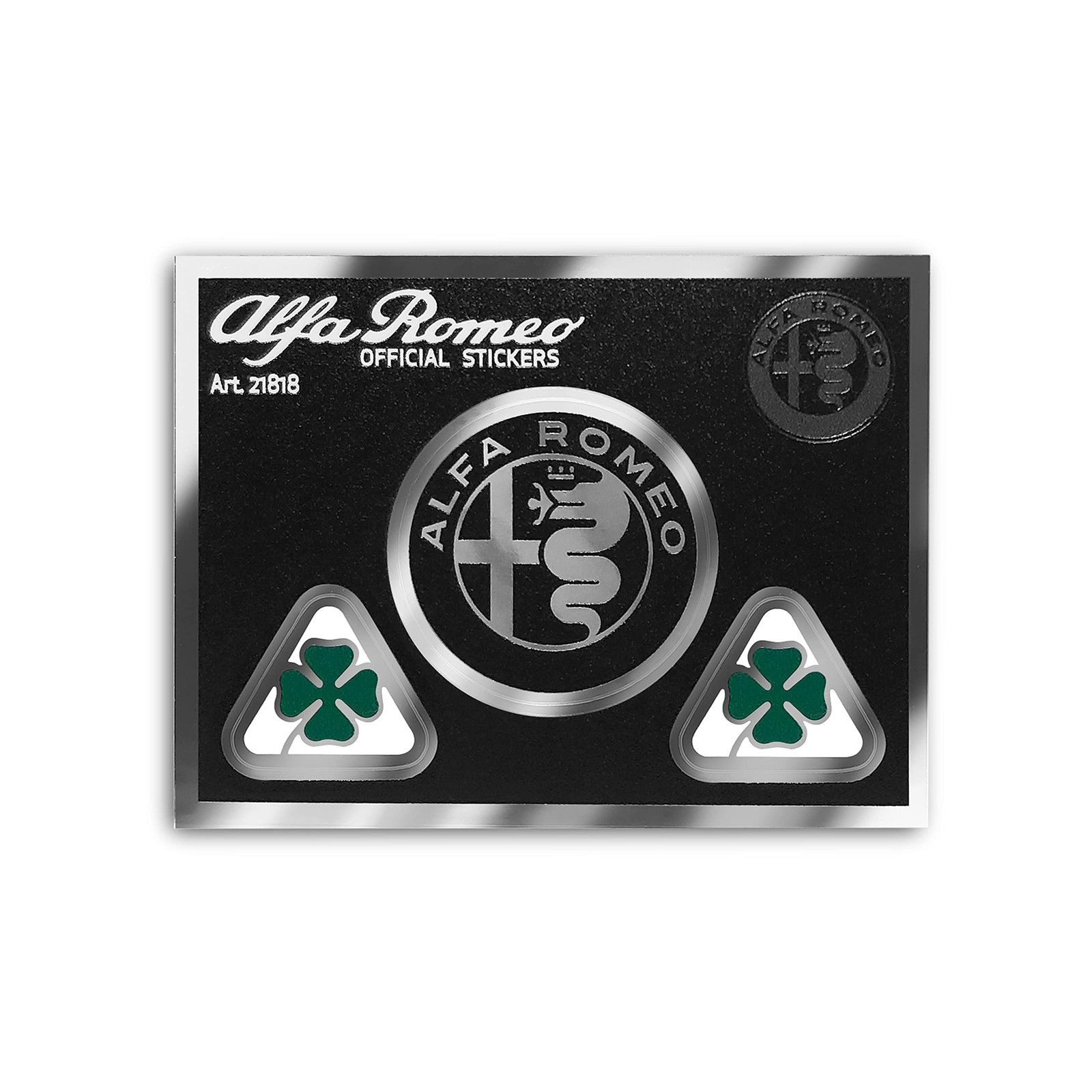 Alfa Romeo Adesivo Quadrifoglio Verde per Quadro Strumenti, 65 x 85 mm (S4B)