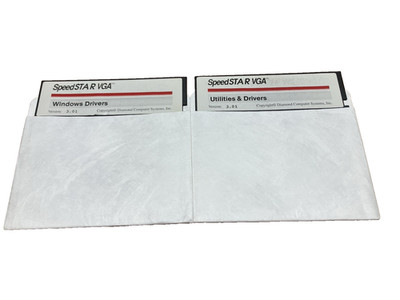 Diamond SpeedStart VGA orginal 5,25'' driver discs 2x