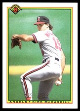 Kirk McCaskill 1990 Bowman #283 Angels MLB READ FREE SHIPPING AutographDen