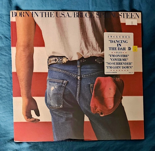 SEALED!!! 1984 BRUCE SPRINGSTEEN "Born In USA" MINT VINYL!!! 4 SHARP CORNERS!!!