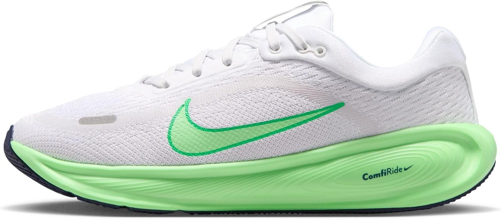 Nike Big Kids' Stellar Ride Running Shoes, White/Illusion Green-Photon Dust, 4Y