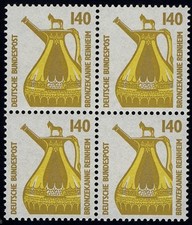 1401 SWK 140 Pf Viererblock ** postfrisch