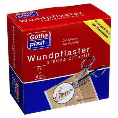 Gothaplast Wundpflaster standard 6 cm x 5 m Rolle · 1 St · PZN 04951330