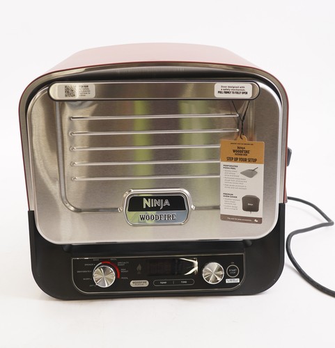 Ninja Woodfire 8-in-1 Portable Electric Outdoor Roaster Oven (Terracotta Red)