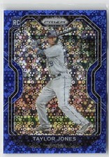 2021 Panini Prizm #184 Taylor Jones Blue Donut Circles Prizm #/199