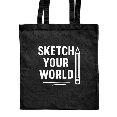 Tragetasche ''Sketch Your World Artist Statement With Penci'' schwarz (ZB00027671)