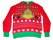 The Grinch Mens Size Medium Christmas Ugly Sweater Dr. Seuss