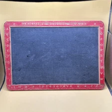Juvenile genuine school slate chalkboard 13.75”x 9.5” original red paint