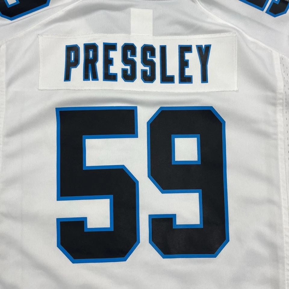 Camiseta Pressley Carolina Panthers Para Hombre 2XL Blanca NFL Fútbol Nike Foto 3 de 4
