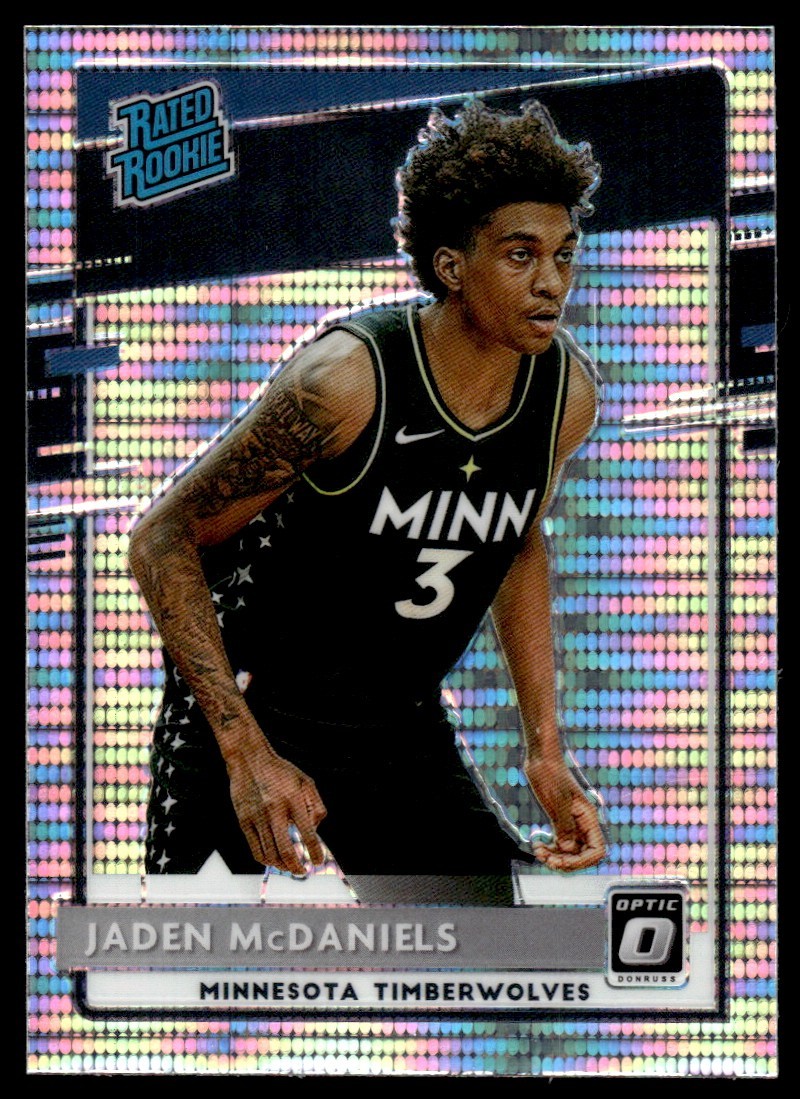 2020 Panini Donruss Optic #178 Jaden McDaniels RC Pulsar Prizm