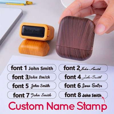 1pc Efficient Office Name Seal Custom Name Stamp Fits Letters & Administrative