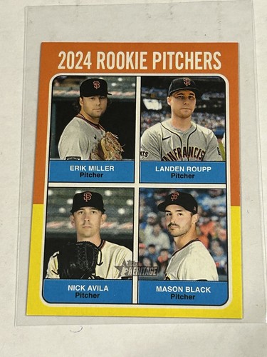 2024 Topps Heritage High Number Rookie Pitchers Mini Parallel #617