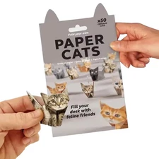 DIY Origami Cat Craft Kit - 50 Sheets Paper for Adults & KidsCute Animal Figures