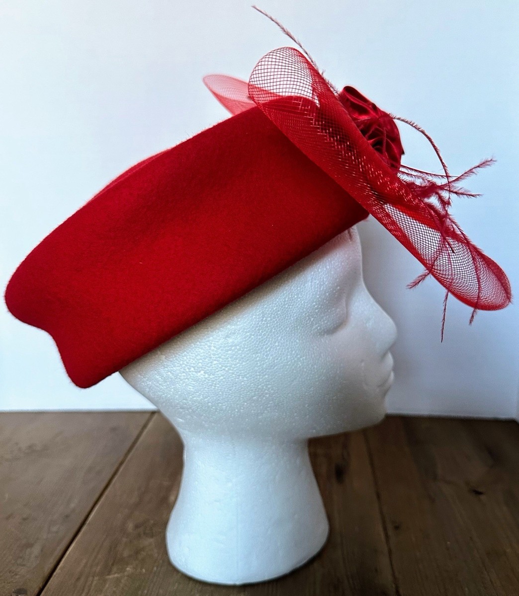 Pillbox Hat Fascinator Beret Wedding Party Top Hat Church  display picture 1