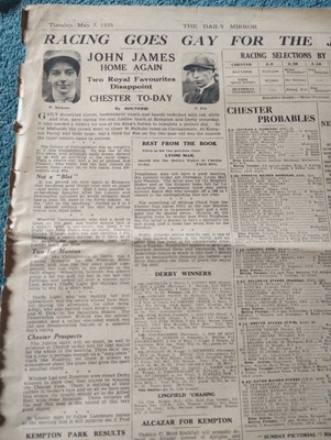 Sk170 Ephemera 1935 Article Horse Racing John James W Rickaby F Fox