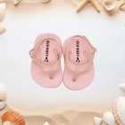 Old Navy Flip Flops Infant Baby Girls Size 0-3 M Pink Slip On Heel Strap Sandals