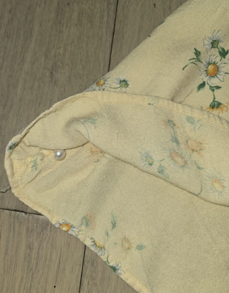 Vtg 90s Byer Amy Too! Short Sleeve Long Sundress Size 6 W/ Shoulder Pads - Image 3 of 4