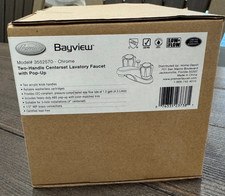 Bayveiw Two-Handle Centerset Lavatory Faucet with Popup. Chrome. Free Shipping 