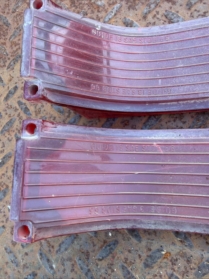 1966 66 Chevy Chevelle Tail Light Lamp Lens Pair  - Image 2 of 4