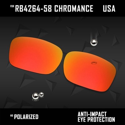 Anti Scratch Polarized Replacement Lens for-Ray Ban RB4264-58 Chromance Opt
