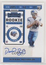 2019 Panini Contenders Rookie Ticket Variation David Blough #214 Auto 01bj