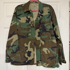 US Military BDU Jacket Woodland Camo Ripstop Medium Regular Genuine Issue