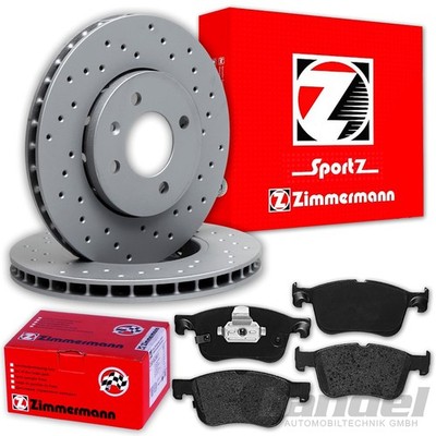 Zimmermann SPORT BREMSSCHEIBEN 308mm + BELÄGE VORNE passend für FORD FOCUS 4 IV