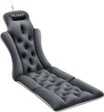 Extra-thick luxury bath mat with192suction cupstosupport your head,neck,and back