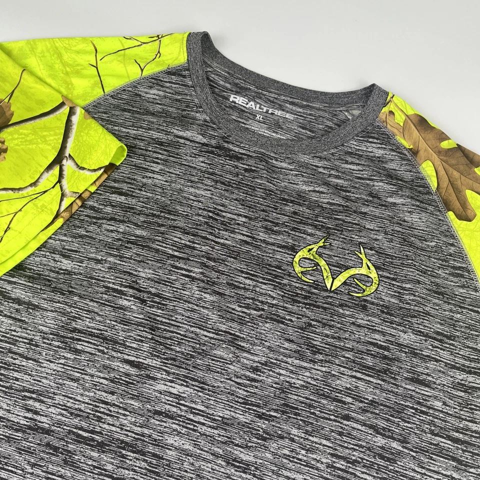 RealTree Shirt Men Size XL Camo Bright Yellow New - Image 2 of 4