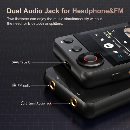 128GB MP3 Player with Bluetooth - D53 Portable MP3 Touch Screen Music Player ... - Bild 7 von 7