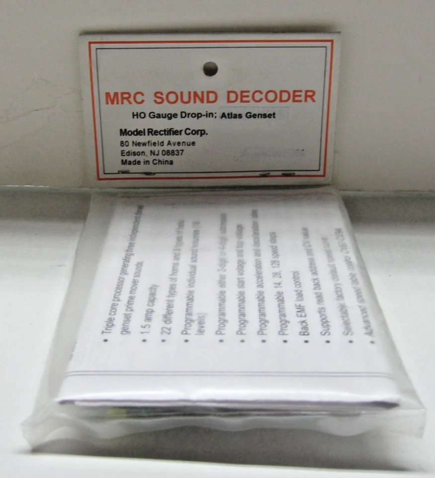 HO MRC Atlas Genset DC/DCC Diesel Sound Decoder #0001906 Brand NEW - Image 4 of 4